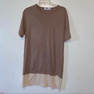 Topman Beige Long Tee